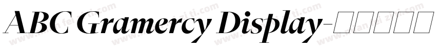 ABC Gramercy Display字体转换
